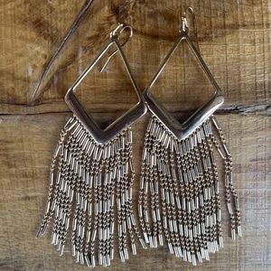 Gold Fringe Earrings
